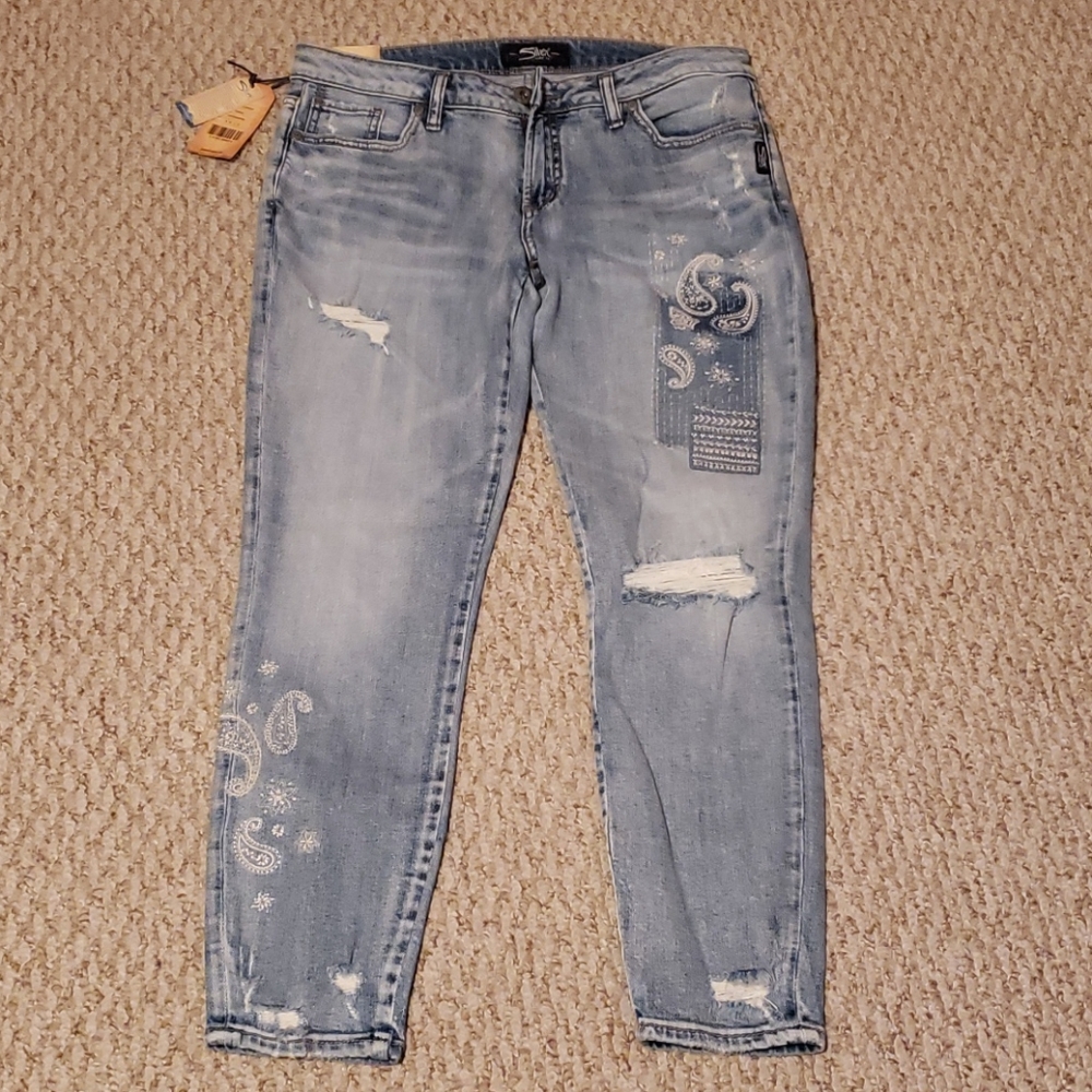 Silver jeans
